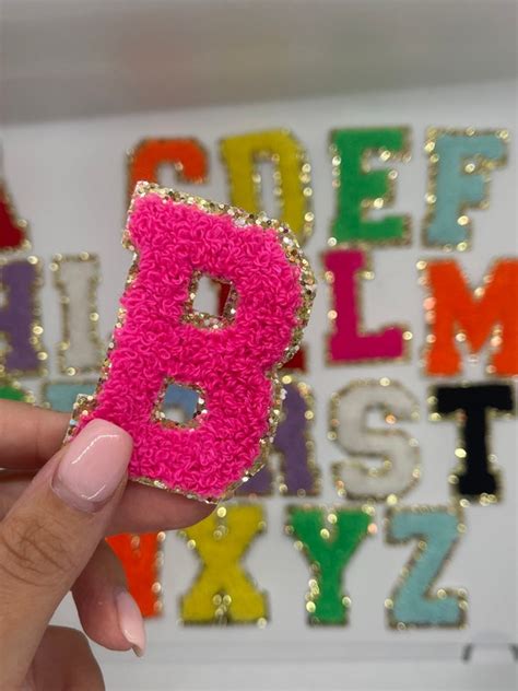 1 inch chenille letters